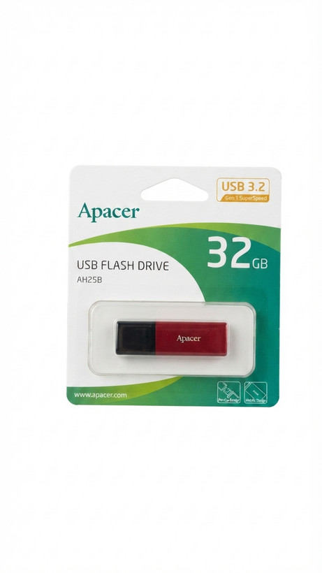 فلش مموری USB3.2 اپیسر Apacer مدل AH25B ظرفیت32 گیگابایت