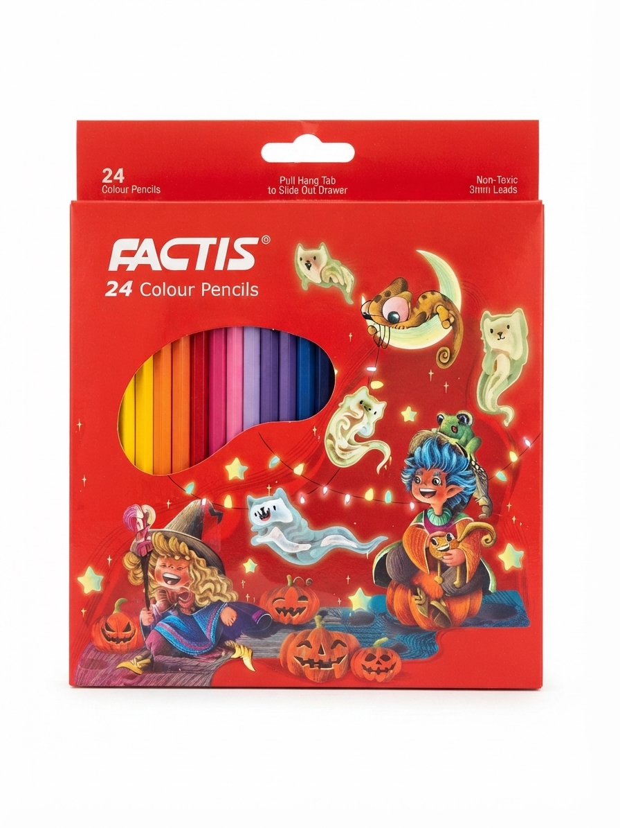 مداد رنگی ۲۴ رنگ فکتیس (Factis 24 Colour Pencils)