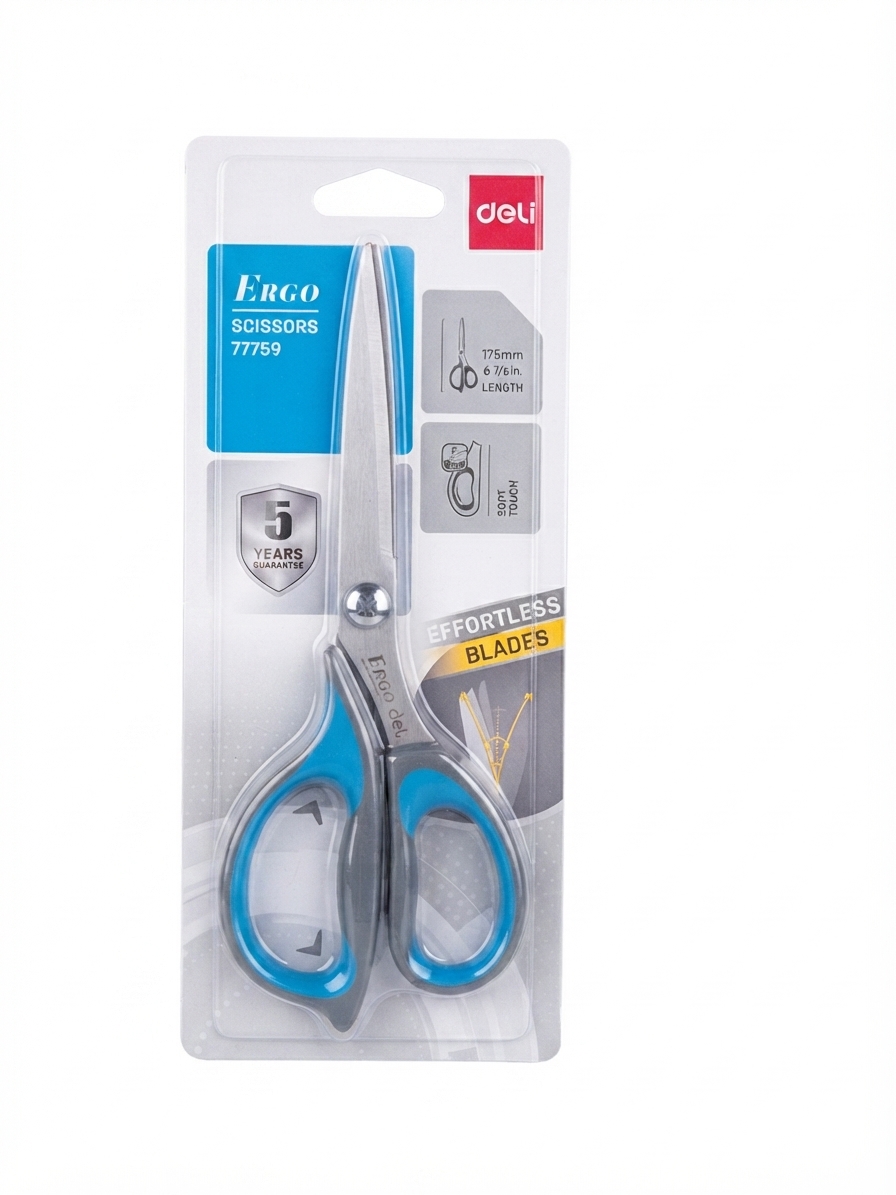 قیچی ارگونومیک دلی مدل Ergo 77759 Soft Touch