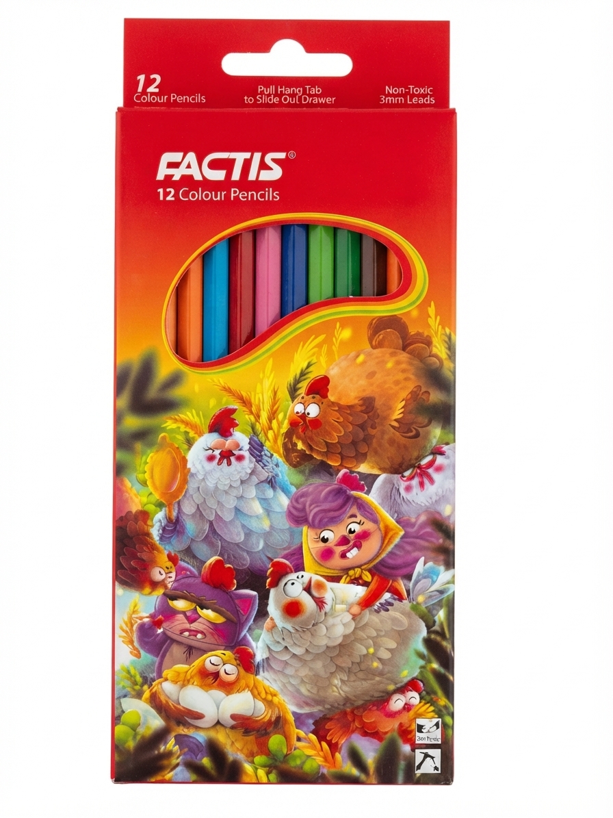 مداد رنگی ۱۲ رنگ فکتیس (Colour Pencils)