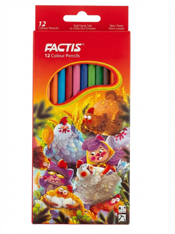 مداد رنگی ۱۲ رنگ فکتیس (Colour Pencils)