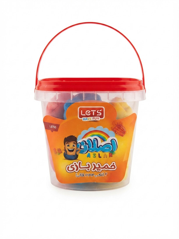 خمیر بازی سطلی متوسط اصلان (Lets Play Dough)