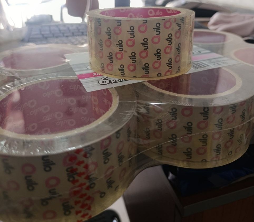 چسب نواری کریستال شفاف کویلو عرض 5 سانت (Crystal Clear Tape)